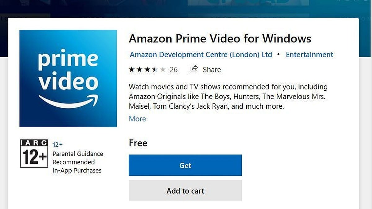 amazon prime video free download for pc
